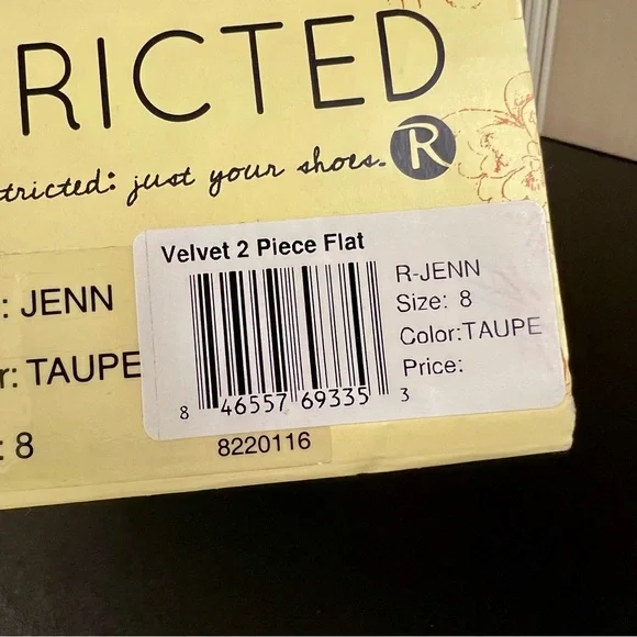 Restricted Velvet Bow Flats with Pointed Toe - Picture 9 of 9